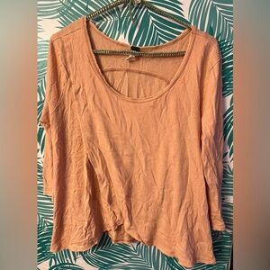 We the free free people top coral sz S front slit open